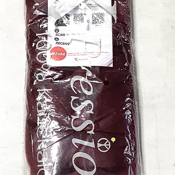 X-Pression Braiding Hair Rich Braid Color 39 Wine Red Extension 240g (Pack Of2) - Picture 2 of 8